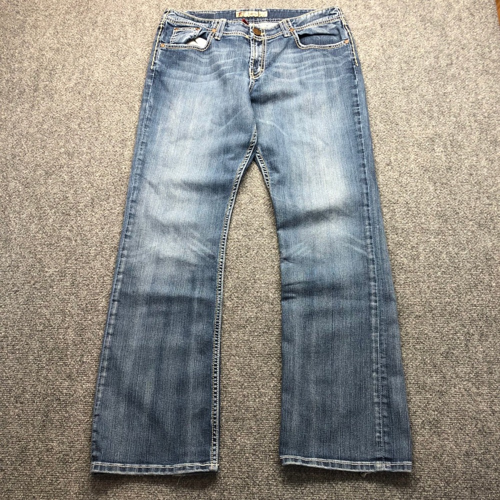 BKE Denim Women Medium Wash Bootcut Stretch Jeans Size 32Y x 31.5